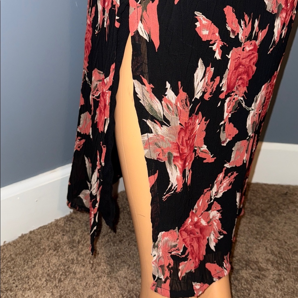 Style & Co Black Floral Maxi Skirt | Size 6 - Picture 4 of 5
